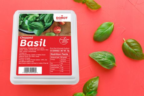 Fresh frozen chopped basil